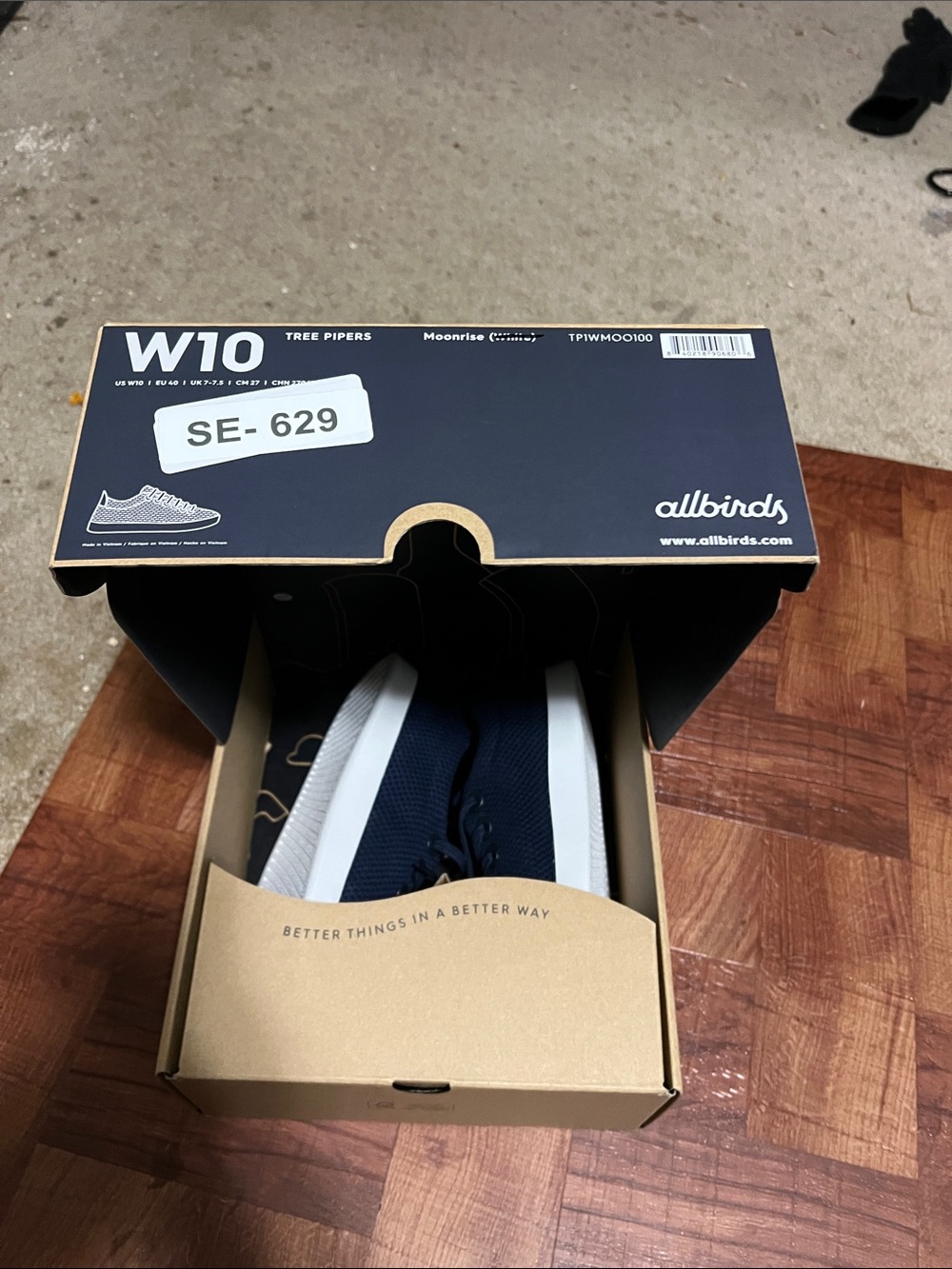 Allbirds Tree Pipers , Moonrise women’s 10 navy blue - Picture 2 of 13